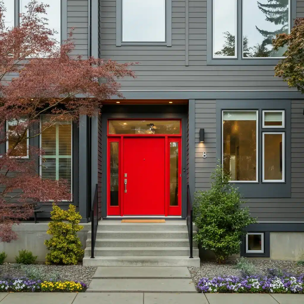 Exterior of a Modern Home in Seattle, WA