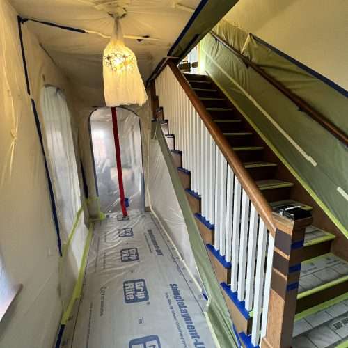 Preparation for interior painting in Seattle