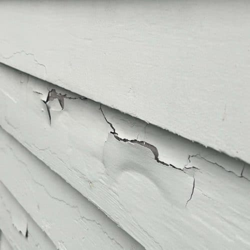 Paint peeling in a home located in Seattle.
