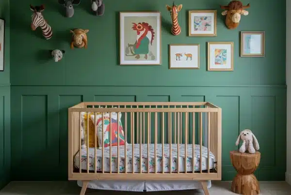 Green wall nursery room